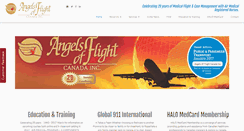 Desktop Screenshot of angelsofflightcanada.com